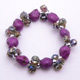Crystal & Skull Purple Color Bracelet 1pc Crystal & Skull Purple Color Bracelet 1pc