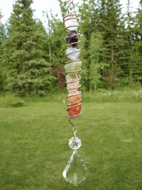Chakra Mobile 7 Polished Natural Stones...Copper Wire Chakra Mobile 7 Polished Natural Stones...Copper Wire