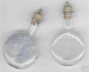 Small Glass Treasure Bottles - pkg of 2 Small Glass Treasure Bottles - pkg of 2