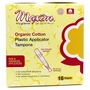 Organic Cotton Plastic Applicator Tampons, Regular, 16 ct, Maxim Hygiene Products