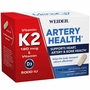 Weider Artery Health with Vitamin K2 Plus D3, 60 Veggie Caps