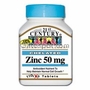 Zinc 50 mg Chelated 110 Tablets, 21st Century
