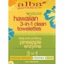 Natural Hawaiian 3-in-1 Clean Towelettes Travel Size, 10 ct, Alba Botanica