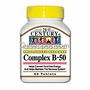 Vitamin B-50 Balanced Complex 60 Tablets, 21st Century
