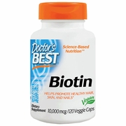 Buy discount Biotin 10,000 mcg, 120 Veggie Caps, Doctor's Best at Giftespot.com!