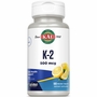 K-2 500 mcg ActivMelt Instant Dissolve Tablets, Lemon, 100 Micro Tablets, KAL Vitamins