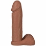 Vac-U-Lock 8-Inch Realistic Cock - Brown, Doc Johnson