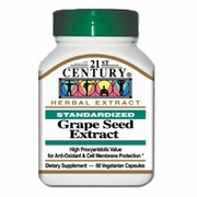 Buy discount Grape Seed Extract 60 Vegetarian Capsules, 21st Century at Giftespot.com!