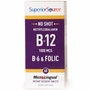 No Shot Methylcobalamin B12 1000 mcg, B6, Folic Acid 400 mcg, 60 Instant Dissolve Tablets, Superior Source