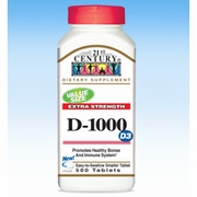Buy discount Vitamin D3 1000 IU, D-1000, 500 Tablets, 21st Century HealthCare at Giftespot.com!