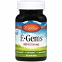 E-Gems 800 IU, Natural Vitamin E, 100 softgels, Carlson