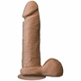 The Realistic Cock Ultraskyn 8 Inch - Brown, Doc Johnson