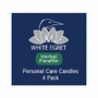 Personal Care Candles - Herbal Paraffin, 4 Candles, White Egret Personal Care