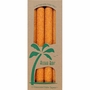 Palm Tapers 9 Inch, Unscented, Orange, 4 Candles, Aloha Bay