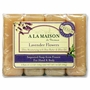 Hand & Body Bar Soap Value Pack, Lavender Flowers, 4 x 3.5 oz, A La Maison