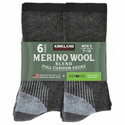 Buy discount Kirkland Signature Men's Merino Wool Blend Full Cushion Socks, 6 Pair at Giftespot.com!