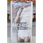Buy discount Kirkland Signature Mid-Rise Men's Cotton Briefs, White, 6 Pack at Giftespot.com!