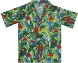 Paradise Parrots Boys Hawaiian Shirt Paradise Parrots Boys Hawaiian Shirt