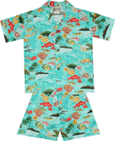 Fisheries Boys Hawaiian Shirts Set Fisheries Boys Hawaiian Shirts Set