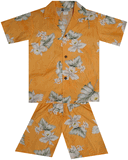 Hawaiian Orchids Boys Cabana Set Hawaiian Orchids Boys Cabana Set