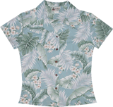 Island Leaves Women Hawaiian Shirts Island Leaves Women Hawaiian Shirts