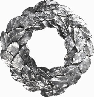 Bay Leaf Trivet Antique Pewter