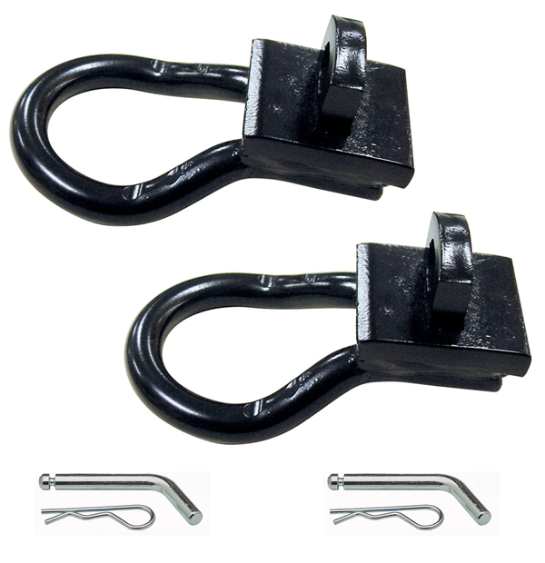 Safety Chain Attachment Brackets for Goosenecks and Fifth Wheels