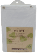 Ex-Cell - 70" x 72" White Soft Sensations Eva Pure Shower Curtain Liner Ex-Cell - 70" x 72" White Soft Sensations Eva Pure Shower Curtain Liner
