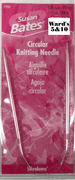Susan Bates Silvalume - 24" Circular Knitting Needles - Size: US 4 (3.5 mm) Susan Bates Silvalume - 24" Circular Knitting Needles - Size: US 4 (3.5 mm)