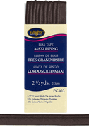 Wrights 2-1/2 yd. of 1/2" Corded Piping - Seal Brown Wrights 2-1/2 yd. of 1/2" Corded Piping - Seal Brown