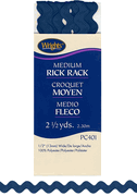 Wrights - 2-1/2 yd. of Medium Rick Rack - Navy Wrights - 2-1/2 yd. of Medium Rick Rack - Navy