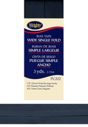 Wrights Wide Single Fold Bias Tape 3 yards - Navy Blue Wrights Wide Single Fold Bias Tape 3 yards - Navy Blue