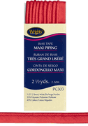 Wrights 2-1/2 yd. of 1/2" Corded Piping - Red Wrights 2-1/2 yd. of 1/2" Corded Piping - Red