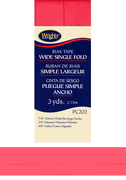 Wrights Wide Single Fold Bias Tape 3 yards - Red Wrights Wide Single Fold Bias Tape 3 yards - Red