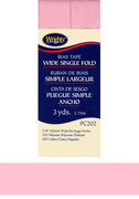 Wrights Wide Single Fold Bias Tape 3 yards - Pink Wrights Wide Single Fold Bias Tape 3 yards - Pink