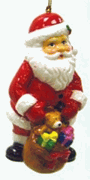 Timeless Treasures - Santa Claus With Toys Christmas Ornament Timeless Treasures - Santa Claus With Toys Christmas Ornament