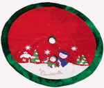 Velvet Christmas Tree Skirt With Snowman Velvet Christmas Tree Skirt With Snowman