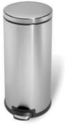 SimpleHuman - Deluxe 30 Liter Brushed Stainless Steel Round Step Trash Can SimpleHuman - Deluxe 30 Liter Brushed Stainless Steel Round Step Trash Can