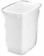 Rubbermaid - 21 QT White Plastic Kitchen Wastebasket Rubbermaid - 21 QT White Plastic Kitchen Wastebasket