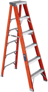 Louisville - 6' Fiberglass Type IAA Heavy Duty Step Ladder - 375 LB Duty Rating Louisville - 6' Fiberglass Type IAA Heavy Duty Step Ladder - 375 LB Duty Rating