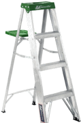 Louisville - 4' Aluminum Type II Step Ladder - 225 LB Duty Rating Louisville - 4' Aluminum Type II Step Ladder - 225 LB Duty Rating