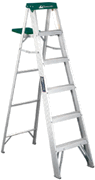 Louisville - 6' Aluminum Type II Step Ladder - 225 LB Capacity Louisville - 6' Aluminum Type II Step Ladder - 225 LB Capacity