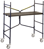 Louisville - 4' Steel Mini Fortress Mobile Work Stand - 500 LB Duty Rating Louisville - 4' Steel Mini Fortress Mobile Work Stand - 500 LB Duty Rating