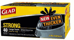 Glad - 40 CT 30 Gallon Trash Bag Glad - 40 CT 30 Gallon Trash Bag