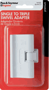 Pass & Seymour - Single to Triple White Swivel Adapter Pass & Seymour - Single to Triple White Swivel Adapter