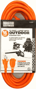 Master Electrician - 25' 16/3 Orange Indoor/Outdoor Extension Cord Master Electrician - 25' 16/3 Orange Indoor/Outdoor Extension Cord
