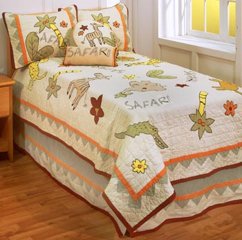 Safari 4-Piece Twin Bedding Set by ZZ Baby