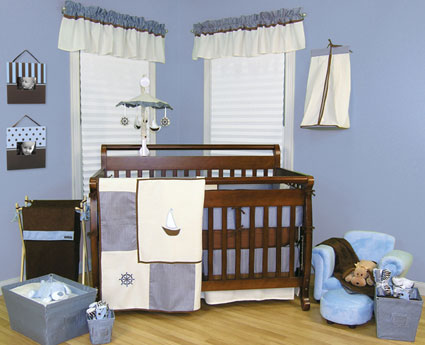 Yacht Club 4 Pc Crib Bedding Set by Trend Lab Free Shipping
