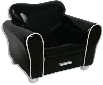 Kids Lounge Chair - Black