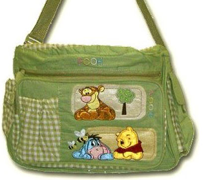 Disney Winnie The Pooh Large Diaper Bag in Green